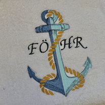 Stickerei mit Anker